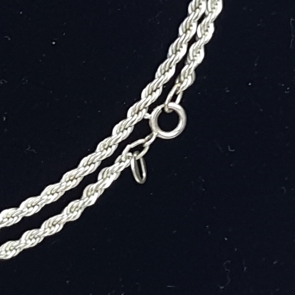 24" genuine 925 silver necklace w/Amber pendant - Picture 8 of 8